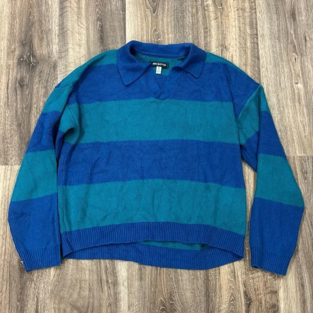 Urban Outfitters Benson Striped Rugby Sweater Men’s Medium
